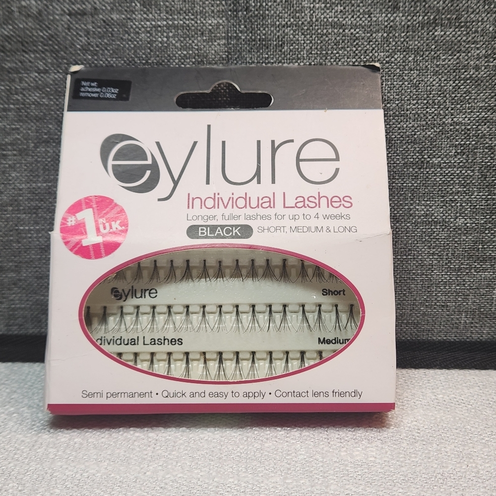 🔥 Eylure Individual Lashes in Short Medium and Long, Black
